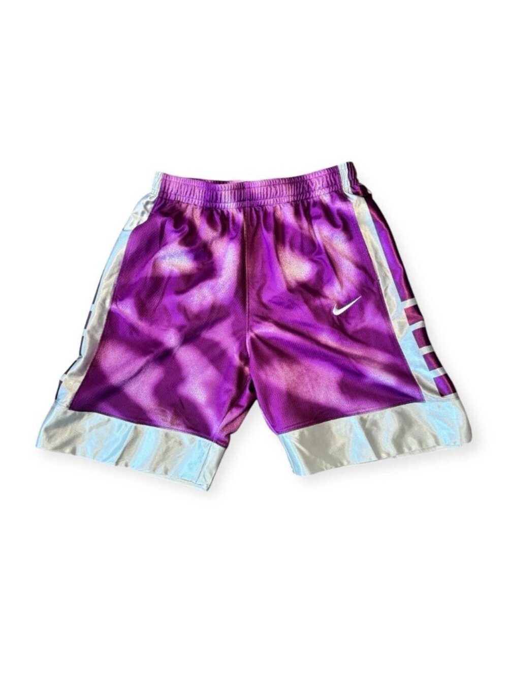 NWT Nike Elite Youth XL Kids Basketball Dri-fit Shorts Loose Fit Purple Pewter
